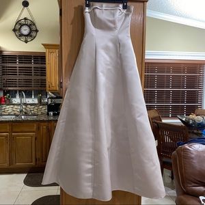 MICAELANGELO Elegant Beige Long Formal Dress 4